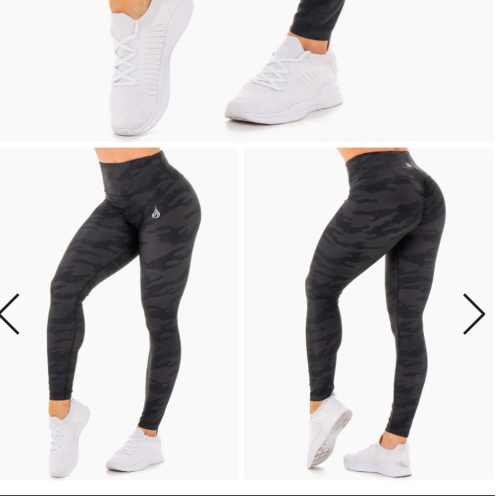 Ryderwear Black Camo Scrunch Leggings